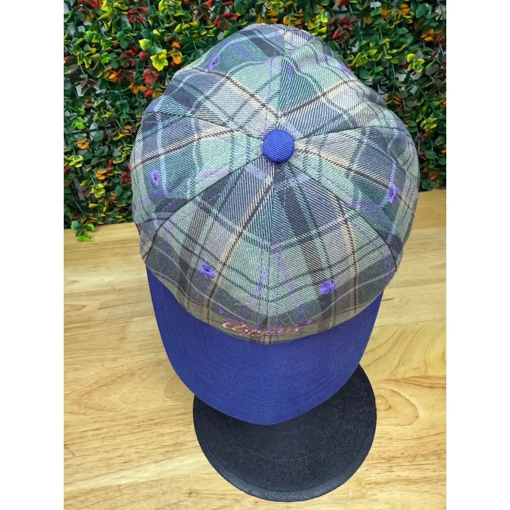 Texas A&M Aggies Koza's San Sun Plaid Hat Vintage 90's Purple Tartan‎ ATM NCAA